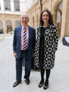 Marta Prado Larburu, CEO at INCOTRANS, meets Professor Charles Debattista